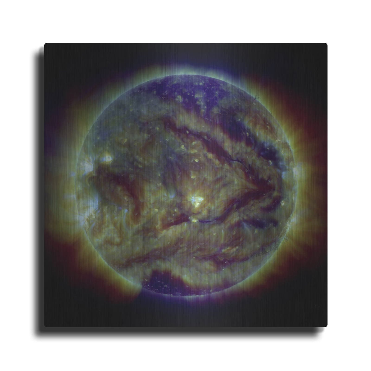 'Giant Filaments On The Face Of The Sun' by NASA Space Photos – Metal Wall Art