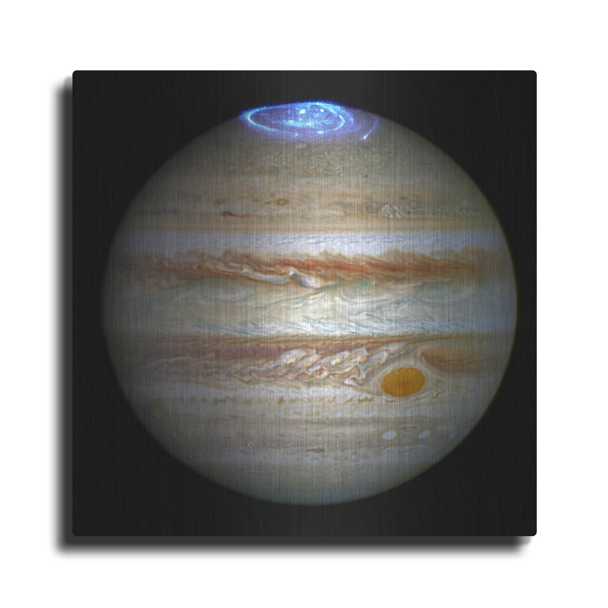 'Hubble Captures Vivid Auroras In Jupiters Atmosphere' by NASA Space Photos – Metal Wall Art