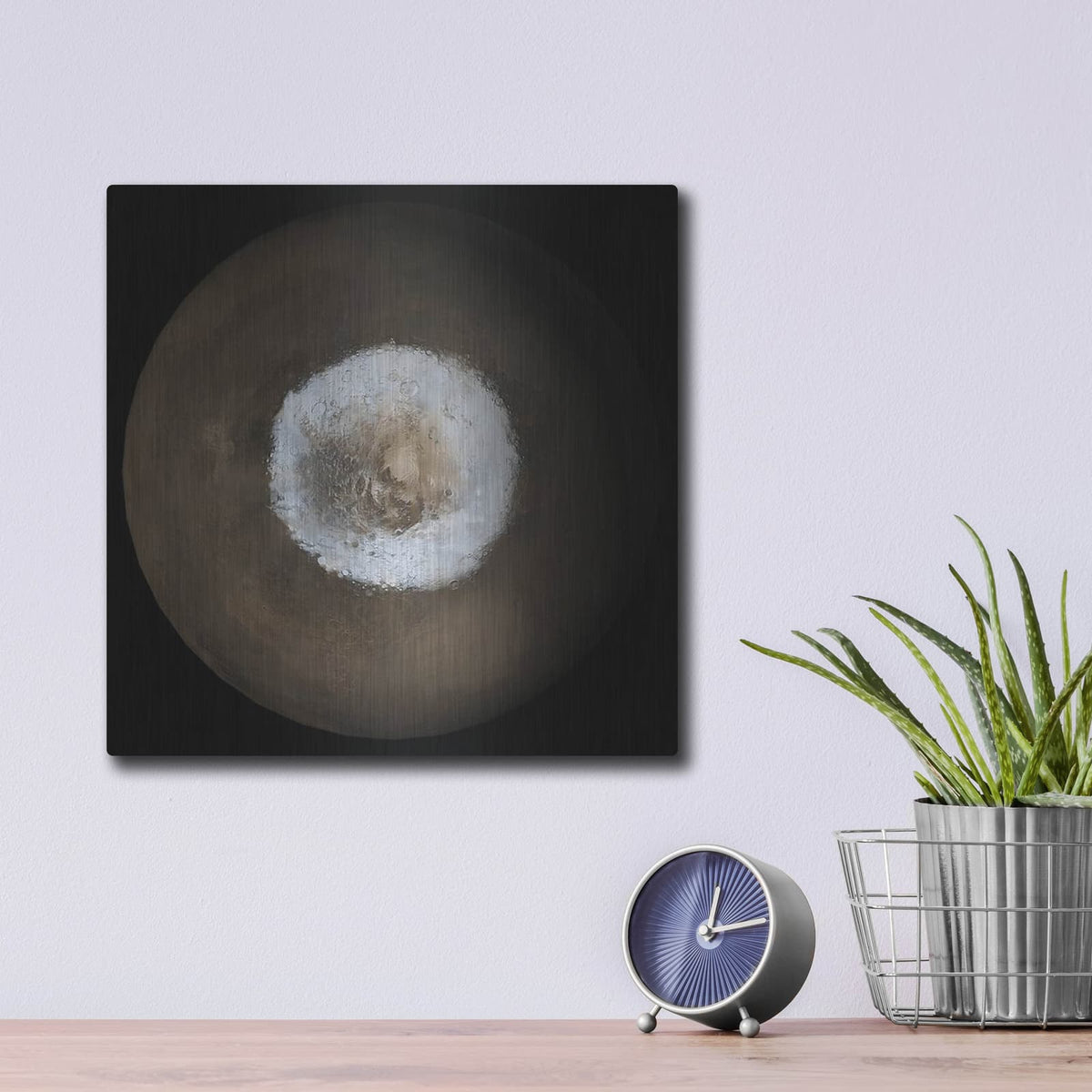 'Mars At Ls 211' by NASA Space Photos – Metal Wall Art, 12x12 room view