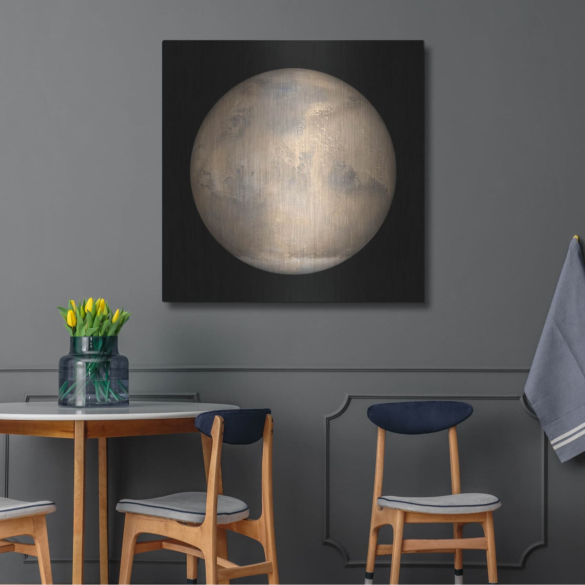 'Mars Opposition And Equinox' by NASA Space Photos – Metal Wall Art, 36x36 room view