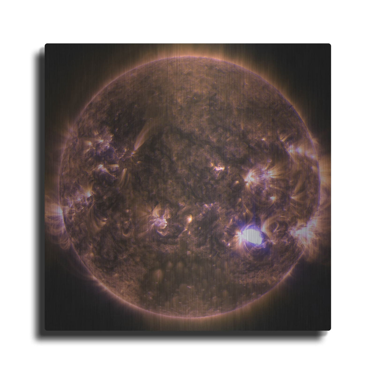 'Sun Emits A Mid-level Flare On Dec. 4, 2014' by NASA Space Photos – Metal Wall Art