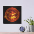 'Sun Emits A Solstice Cme' by NASA Space Photos – Metal Wall Art, 12x12 room view