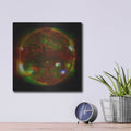 'Three-telescope View Of The Sun' by NASA Space Photos – Metal Wall Art, 12x12 room view