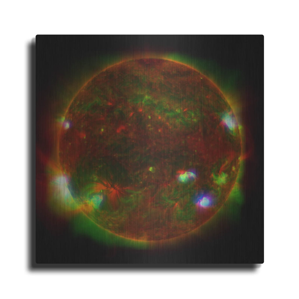 'Three-telescope View Of The Sun' by NASA Space Photos – Metal Wall Art