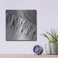 'A Fresh, Lunar-like Crater On Mars' by NASA Space Photos – Metal Wall Art, 12x12 room view