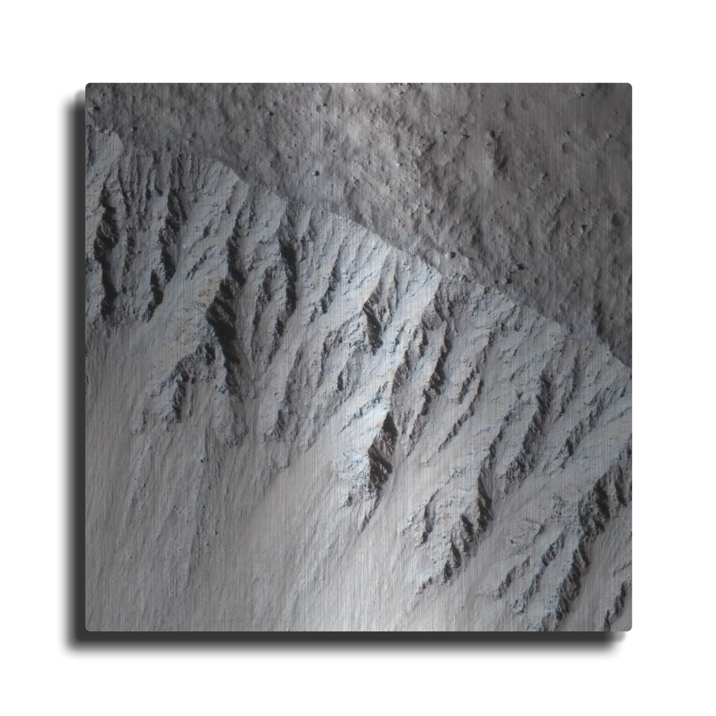 'A Fresh, Lunar-like Crater On Mars' by NASA Space Photos – Metal Wall Art