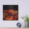 'Cyclones Encircle Jupiter's North Pole' by NASA Space Photos – Metal Wall Art, 12x12 room view
