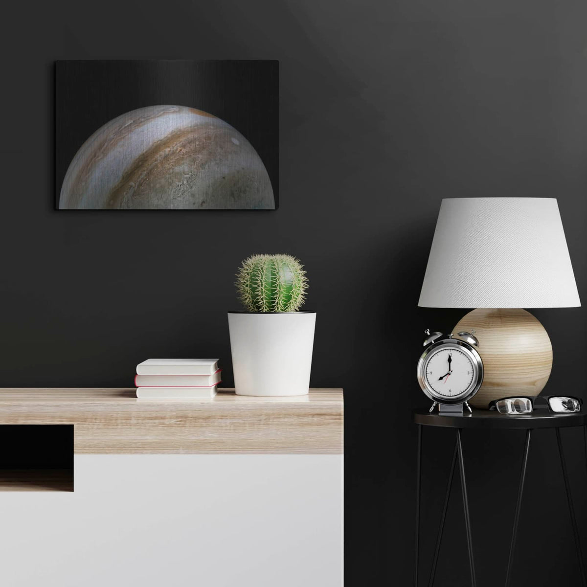 'Deep Jet Streams In Jupiter's Atmosphere' by NASA Space Photos – Metal Wall Art, 24x16 room view