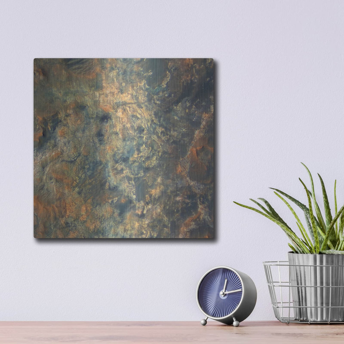 'Diversity In Mawrth Region, Mars' by NASA Space Photos – Metal Wall Art, 12x12 room view