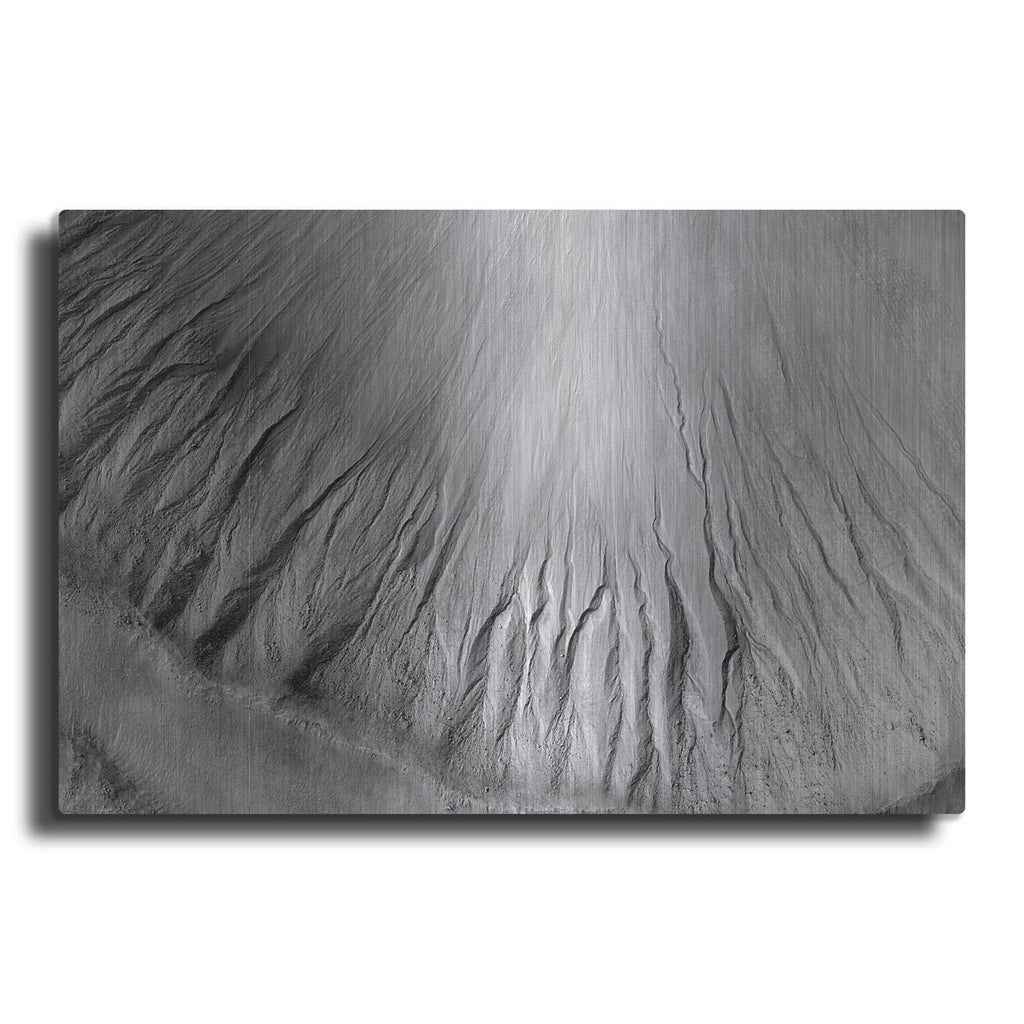 'Gullies In The Depths Of Hellas-found In Marz' by NASA Space Photos – Metal Wall Art