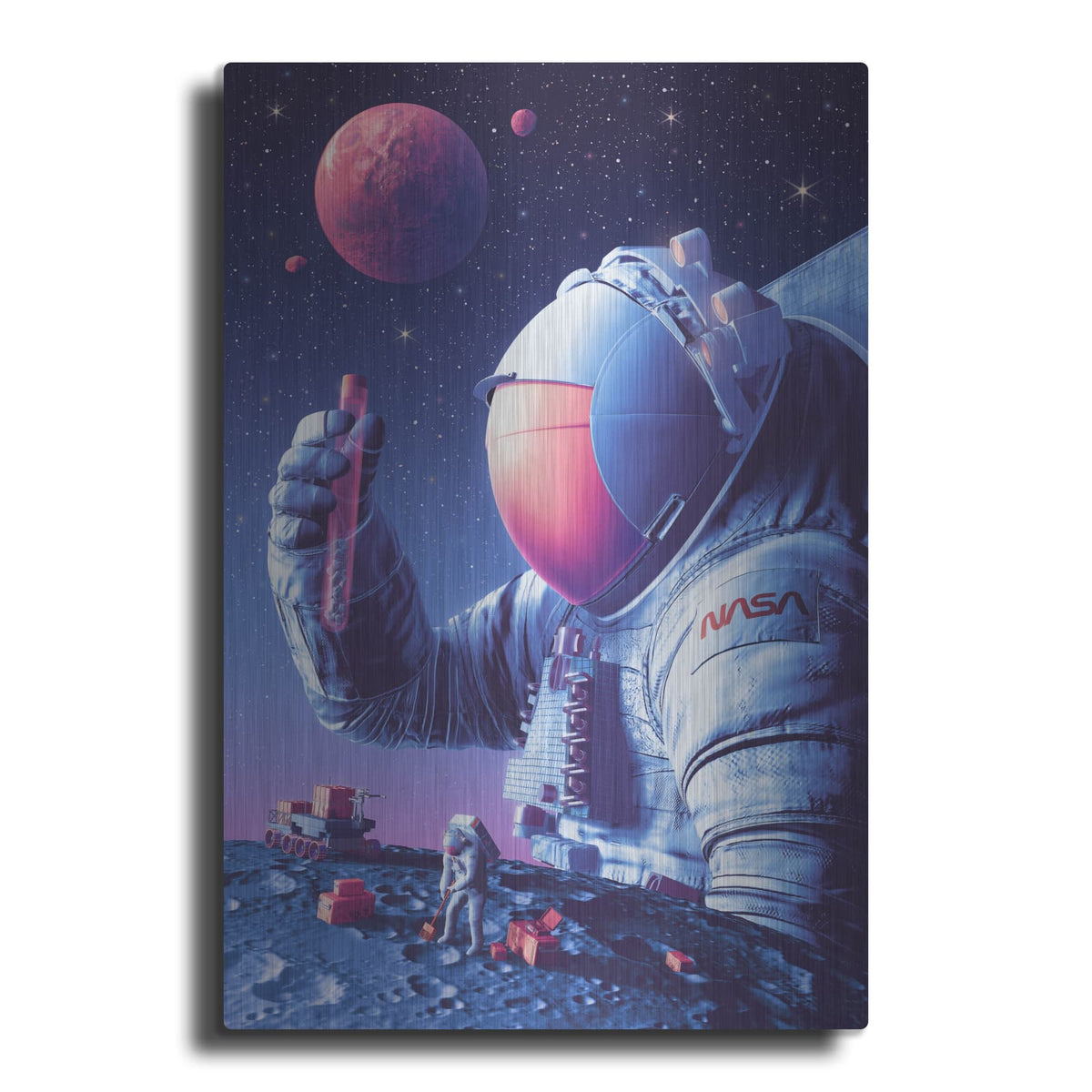 'Moon To Mars Multidisciplinary Science' by NASA Space Photos – Metal Wall Art