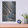 'Periodic Layering In Becquerel Crater, Mars' by NASA Space Photos – Metal Wall Art, 12x16 room view