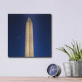 'Saturn And Jupiter Conjunction' by NASA Space Photos – Metal Wall Art, 12x12 room view