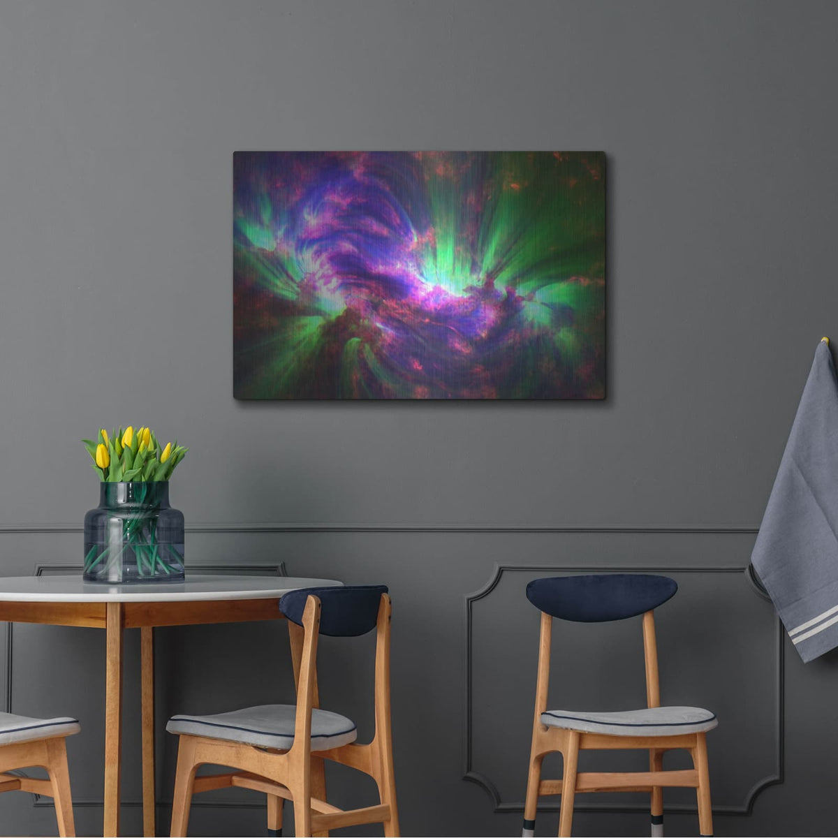'Sdo Spots Extra Energy In The Sun's Corona' by NASA Space Photos – Metal Wall Art, 36x24 room view