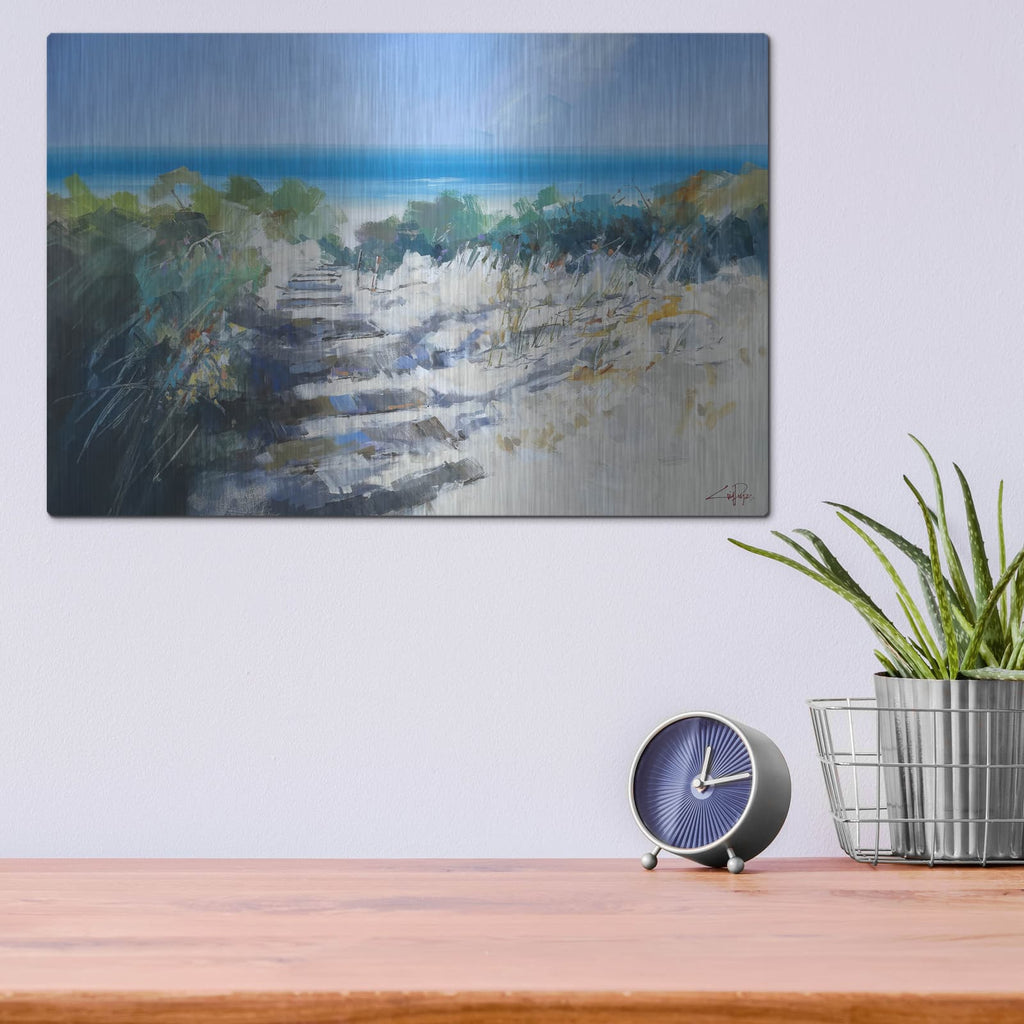 'Beach Steps, Robe' by Craig Trewin Penny – Metal Wall Art, 16x12 room view