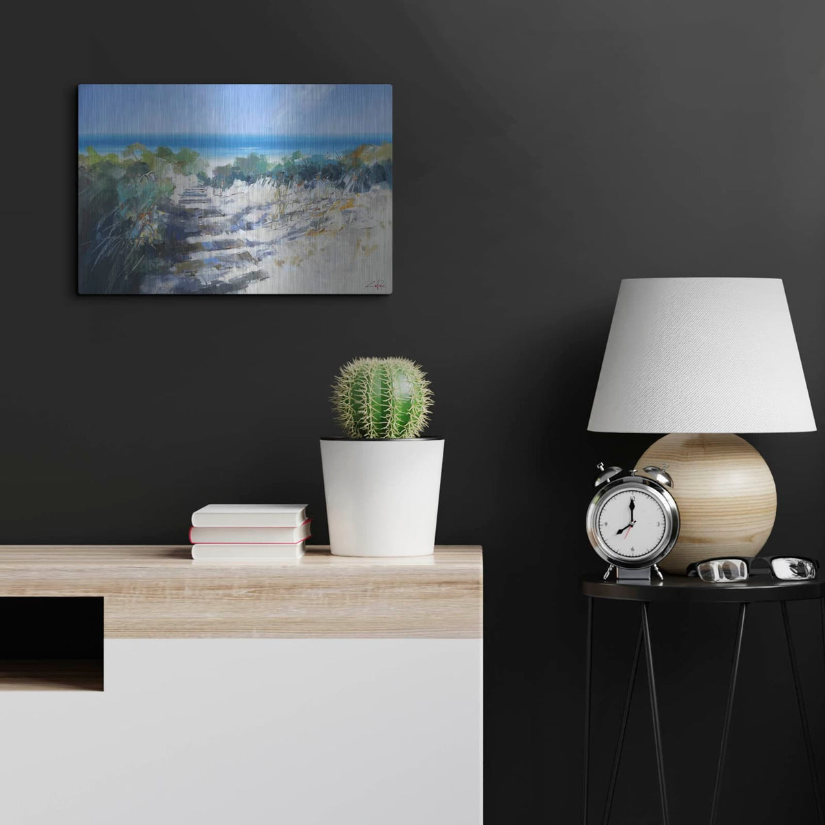 'Beach Steps, Robe' by Craig Trewin Penny – Metal Wall Art, 24x16 room view