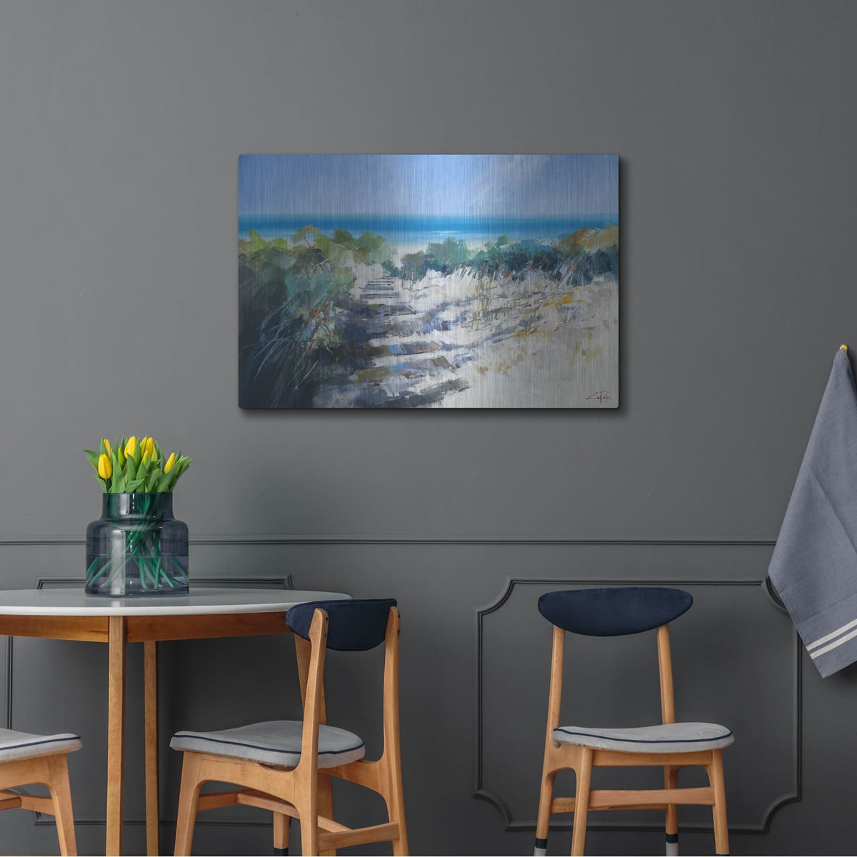 'Beach Steps, Robe' by Craig Trewin Penny – Metal Wall Art, 36x24 room view