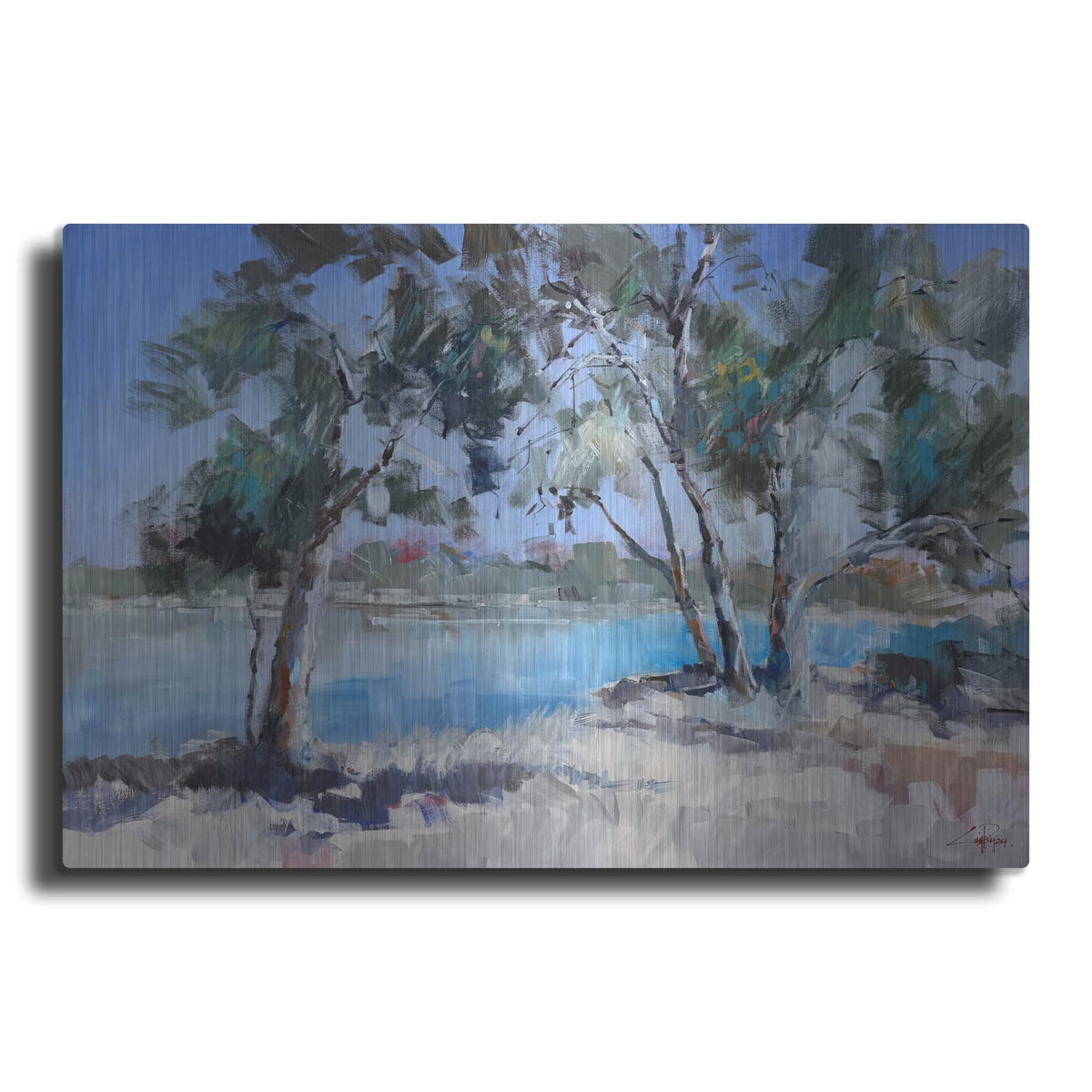'River At Mildura' by Craig Trewin Penny – Metal Wall Art