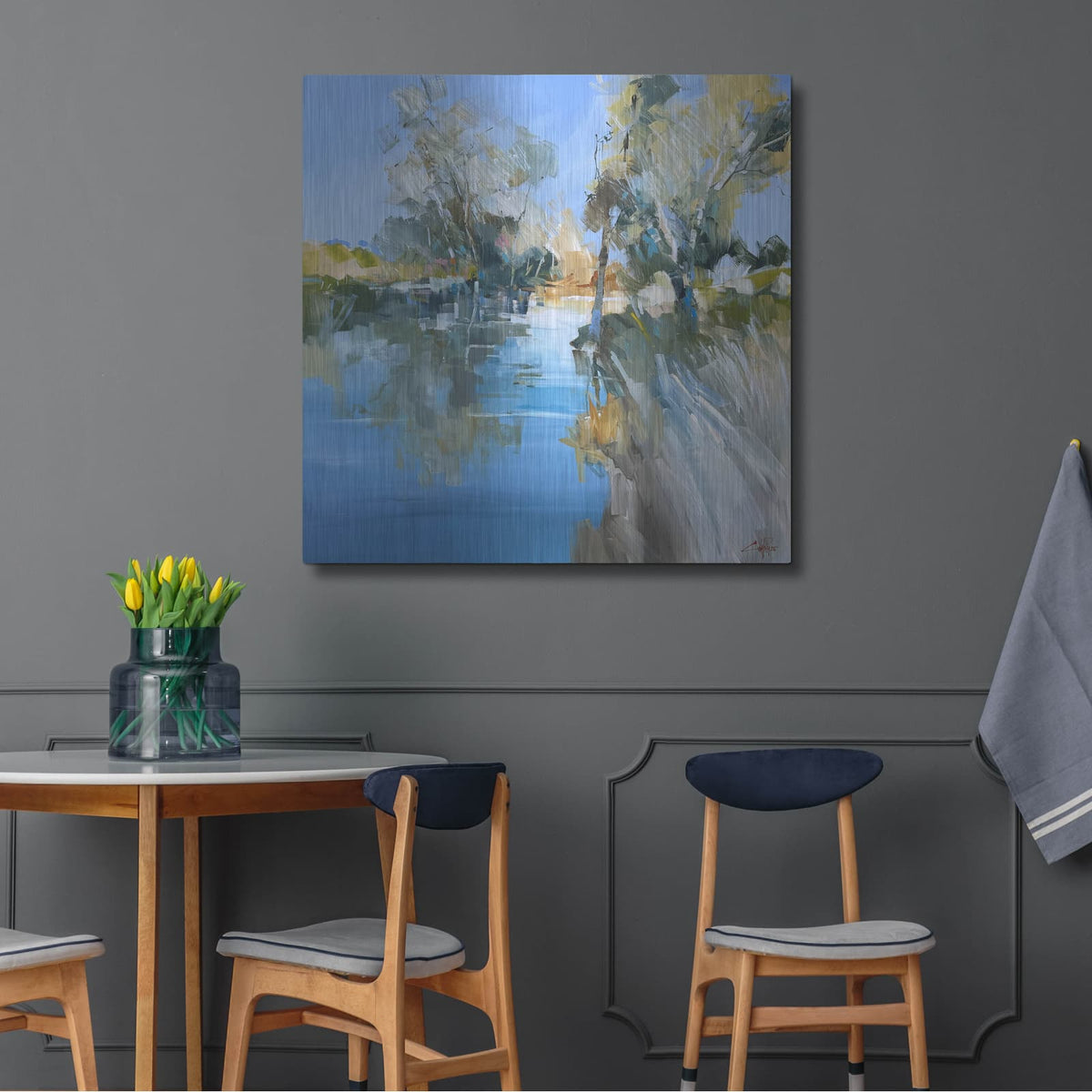 'Summer Creek 2' by Craig Trewin Penny – Metal Wall Art, 36x36 room view