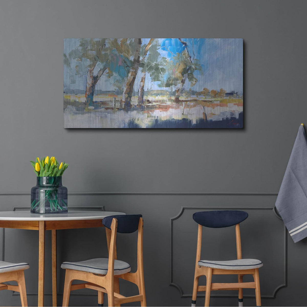 'Summer Crop' by Craig Trewin Penny – Metal Wall Art, 48x24 room view