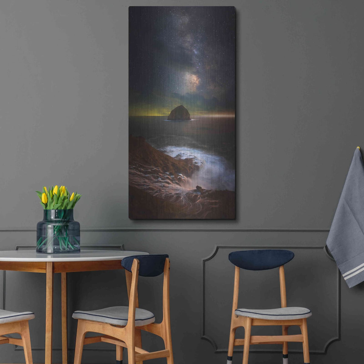 'Kiwanda Skies' by Darren White – Metal Wall Art, 24x48 room view