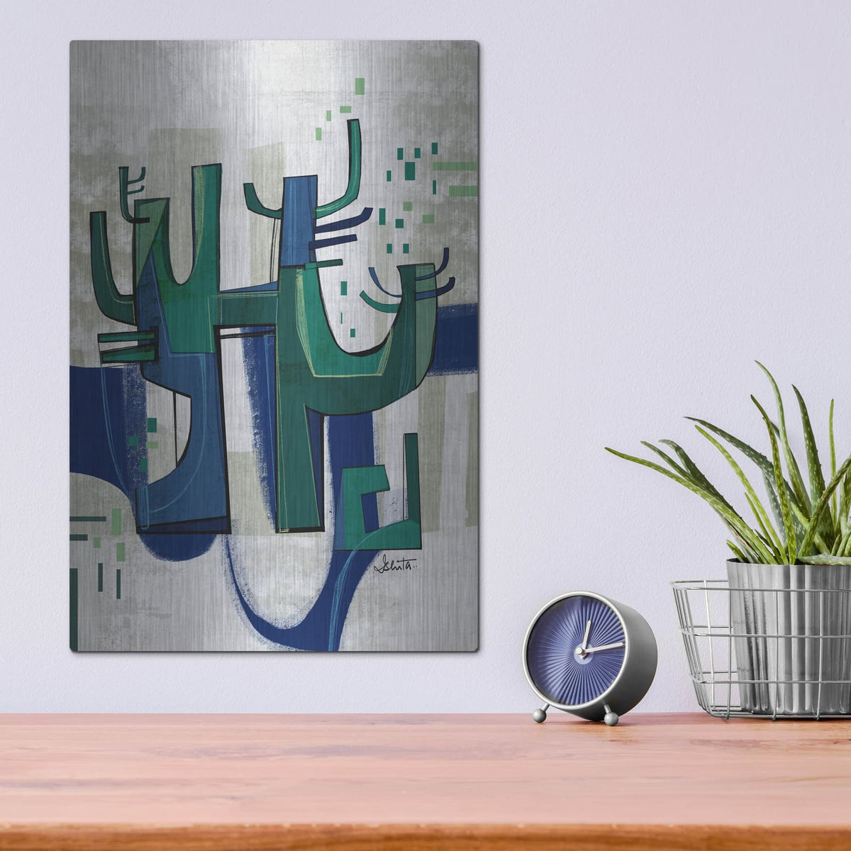 'Life Tree' by Ishita Banerjee – Metal Wall Art, 12x16 room view