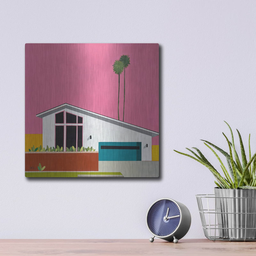 'Sunkissed Suburbia 6' by Jan Weiss – Metal Wall Art, 12x12 room view