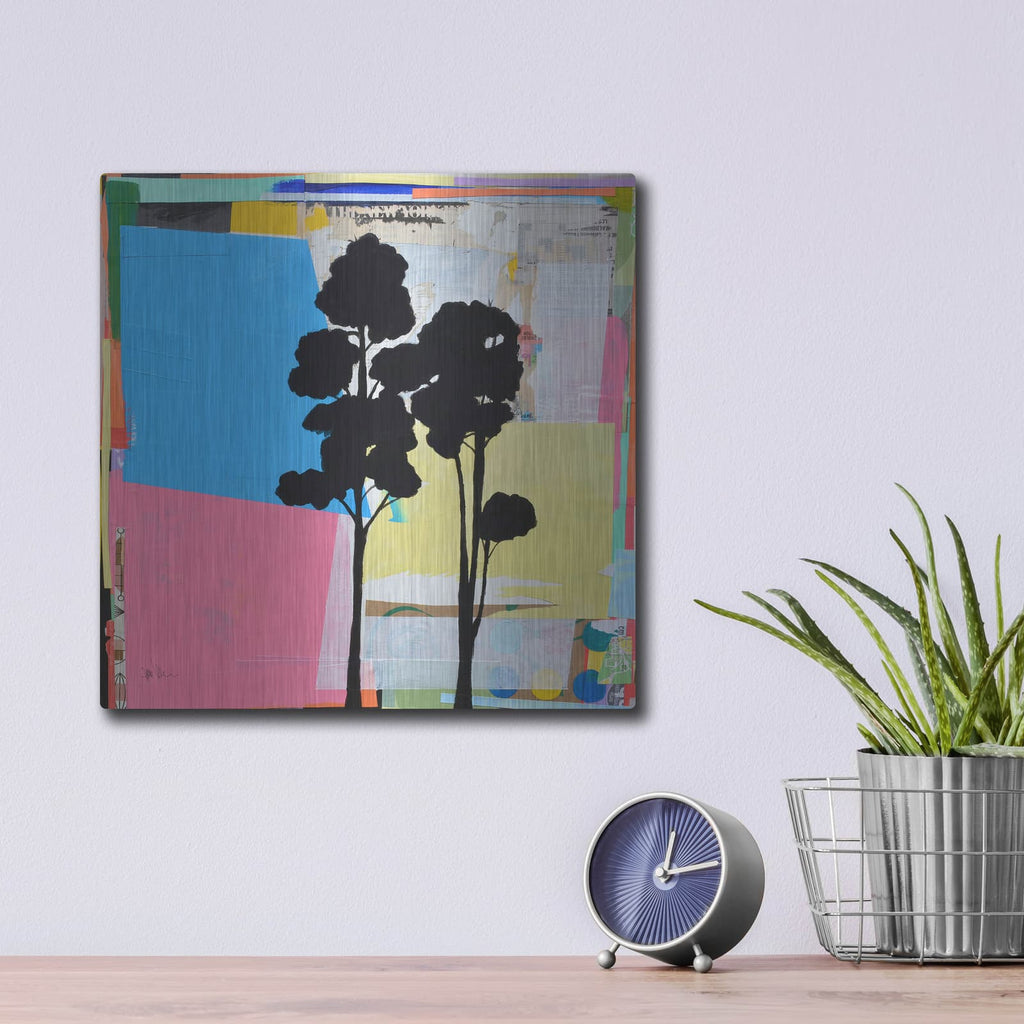 'Treeform No. 2' by Jan Weiss – Metal Wall Art, 12x12 room view