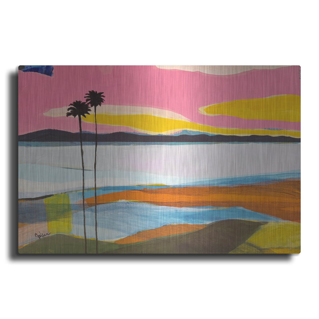 'Where The Palms Sway 2' by Jan Weiss – Metal Wall Art