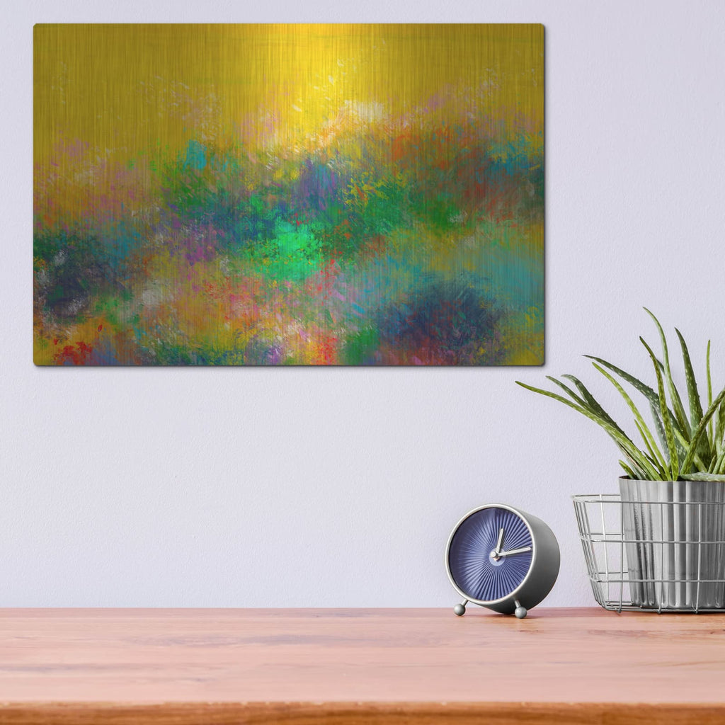 'The Van Gogh's Garden' by Cesare Bellassai – Metal Wall Art, 16x12 room view