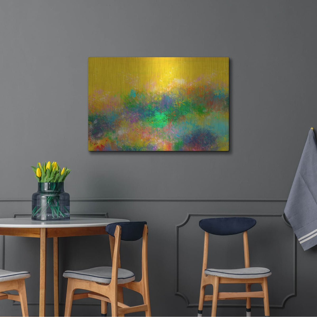 'The Van Gogh's Garden' by Cesare Bellassai – Metal Wall Art, 36x24 room view
