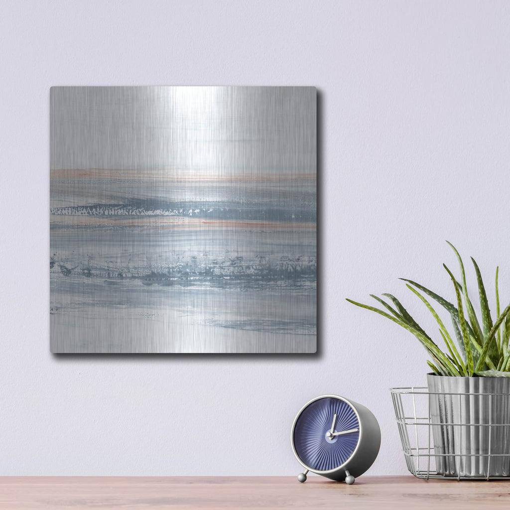'Shimmering Southern Shores 4' by Ethan Harper – Metal Wall Art, 12x12 room view