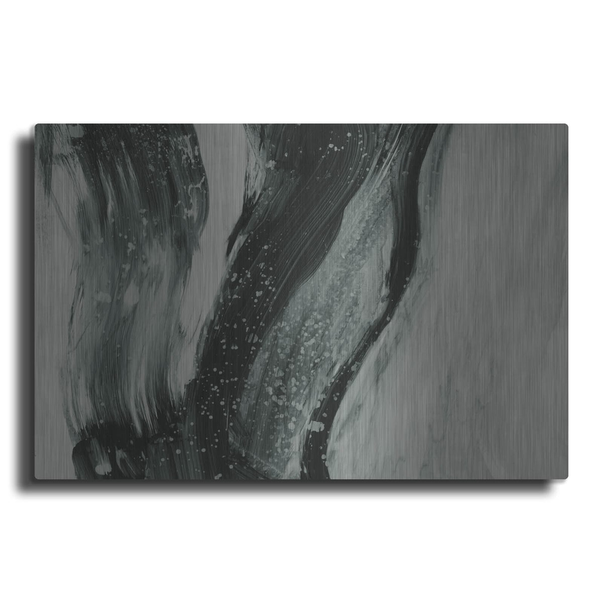 'Teal Brushstrokes 1' by Ethan Harper – Metal Wall Art