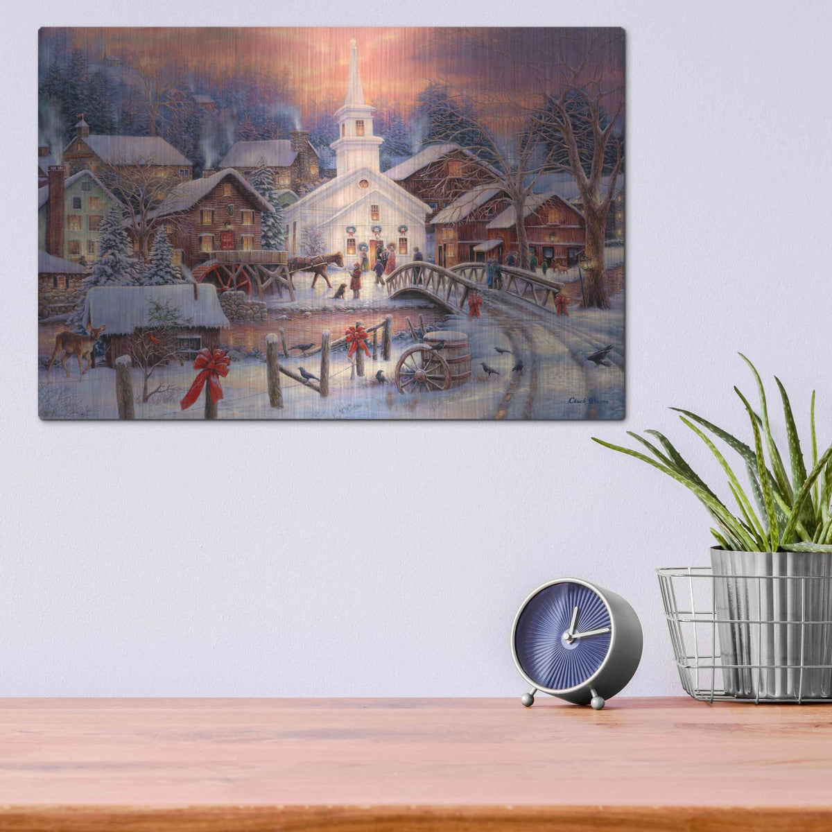 'Hope Runs Deep' by Chuck Pinson – Metal Wall Art, 16x12 room view