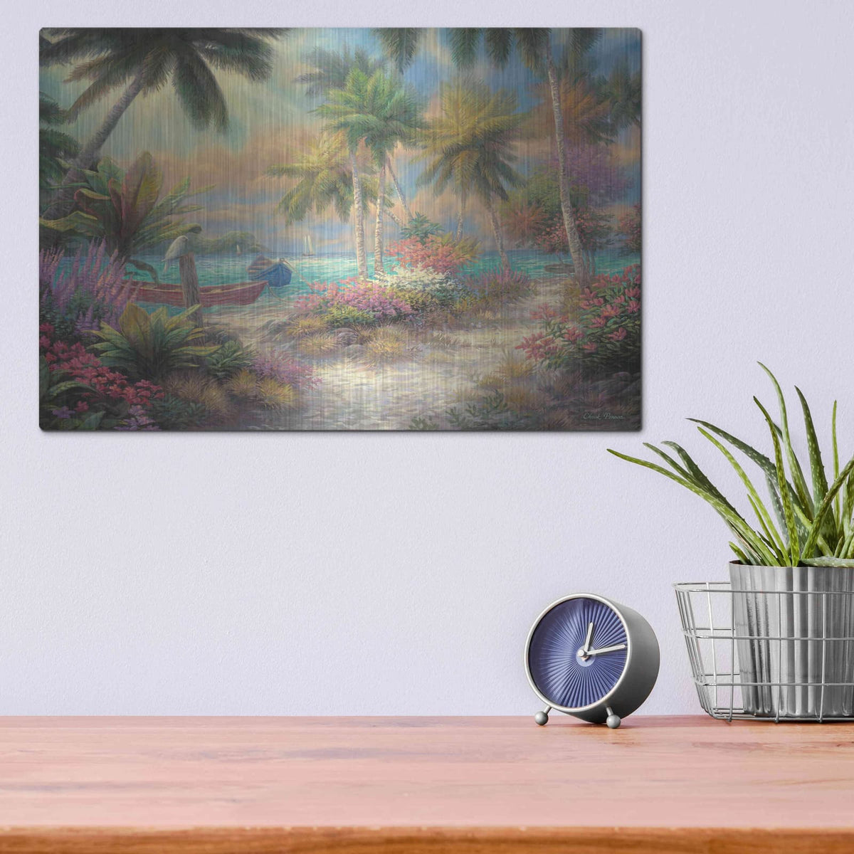 'Isle of Palms' by Chuck Pinson – Metal Wall Art, 16x12 room view