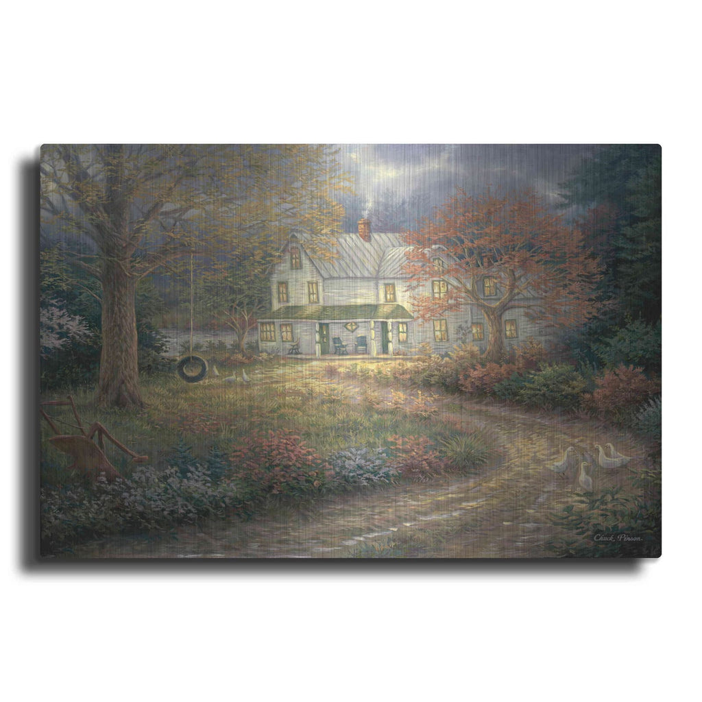'Mid Country Farmhouse' by Chuck Pinson – Metal Wall Art
