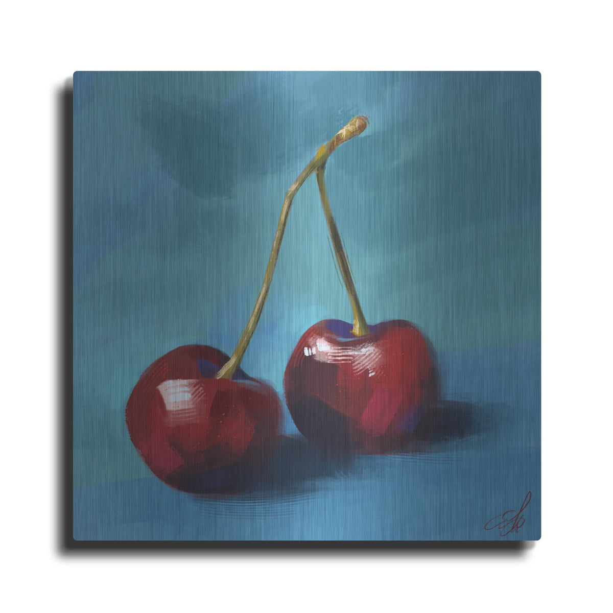 'Cherries' by Avery Multer – Metal Wall Art