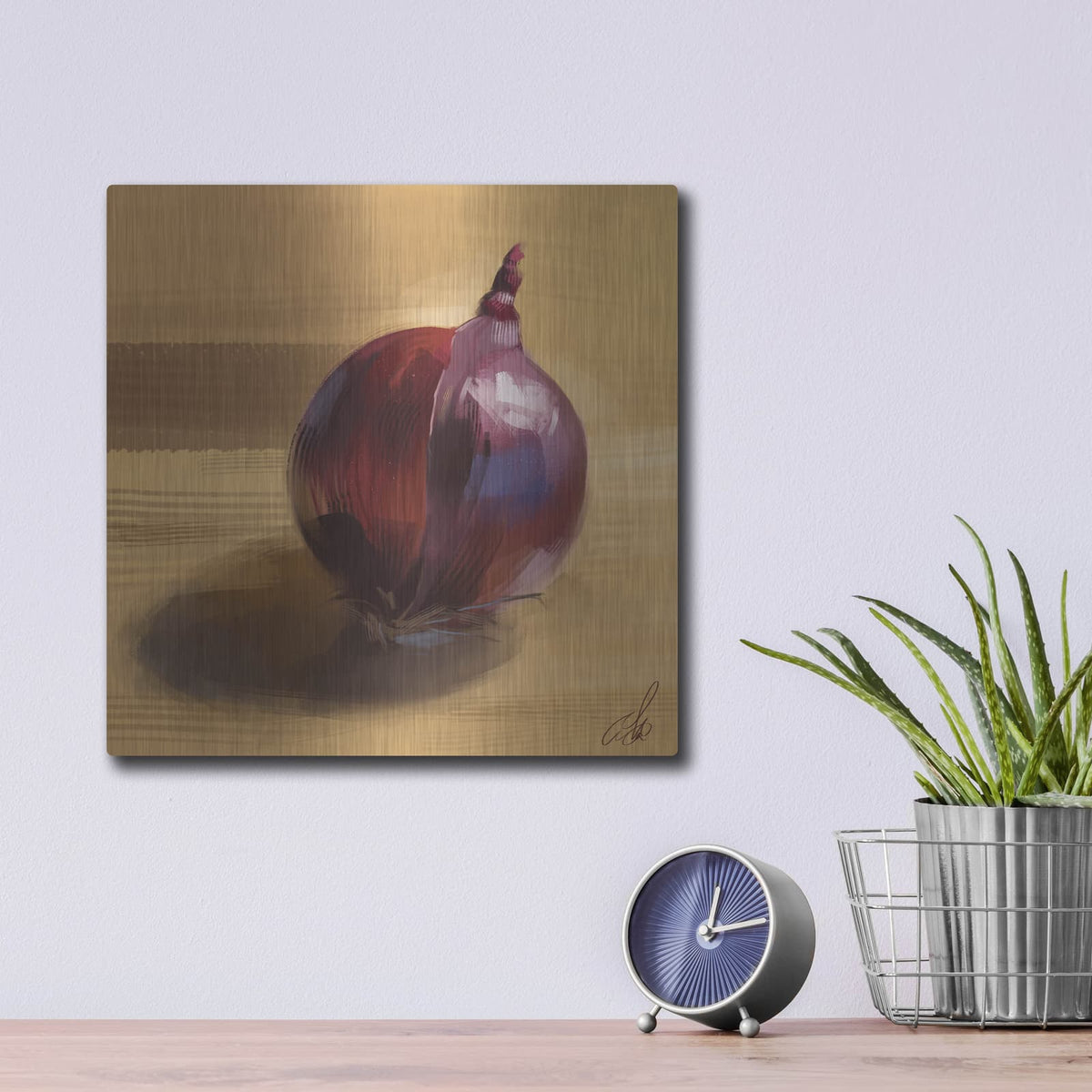 'Onion' by Avery Multer – Metal Wall Art, 12x12 room view