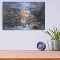 'Sledding to Town' by Chuck Pinson – Metal Wall Art, 16x12 room view