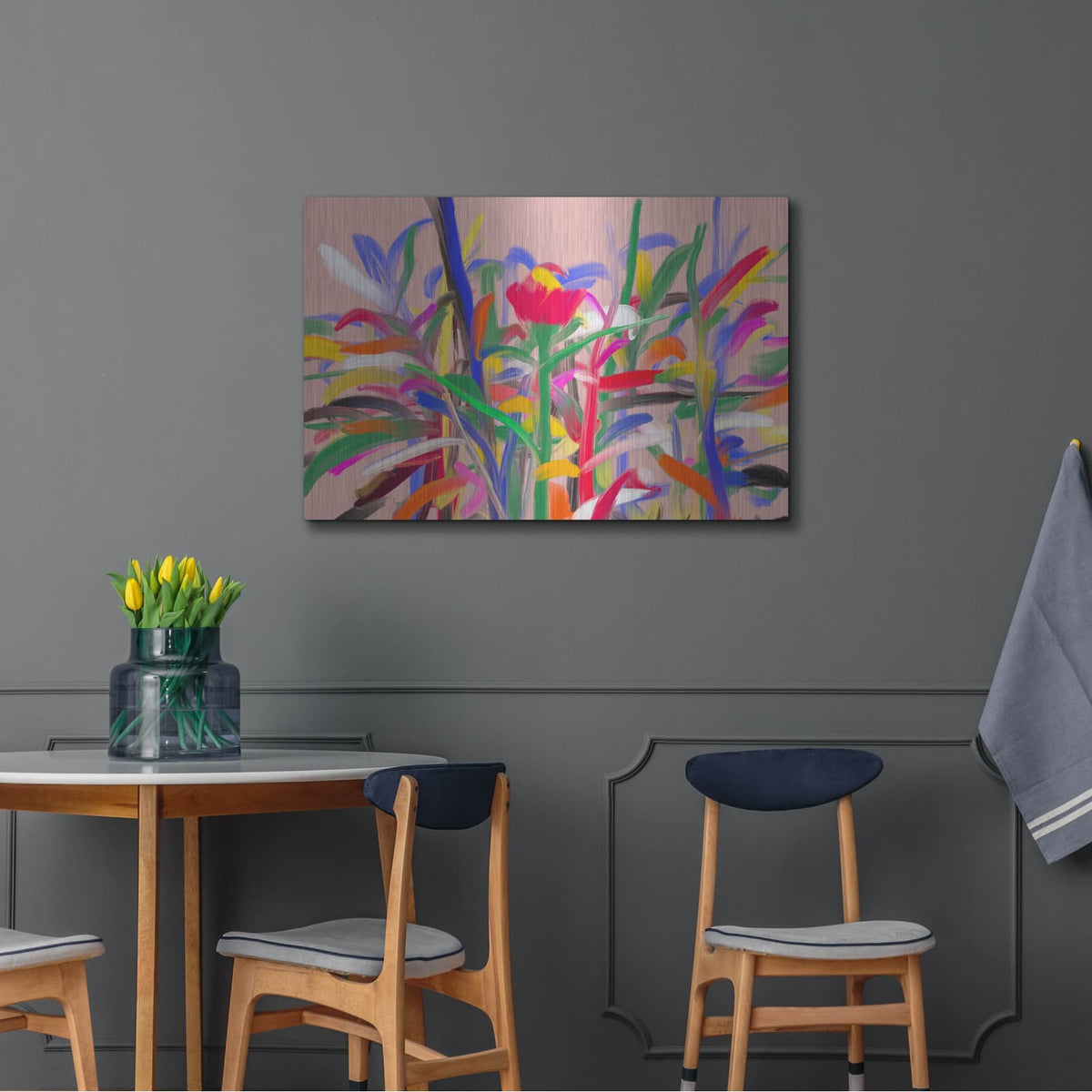 'Blooming Garden' by Cesare Bellassai – Metal Wall Art, 36x24 room view