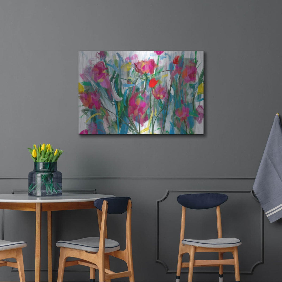 'Blooming Roses' by Cesare Bellassai – Metal Wall Art, 36x24 room view