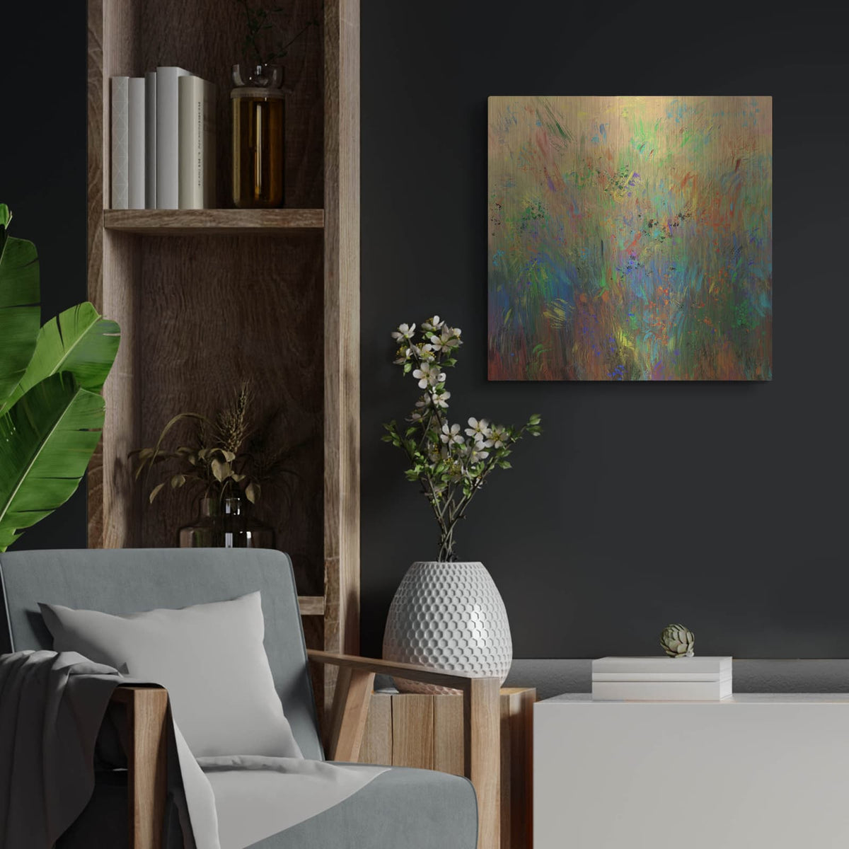 'Champ De Mars' by Cesare Bellassai – Metal Wall Art, 24x24 room view