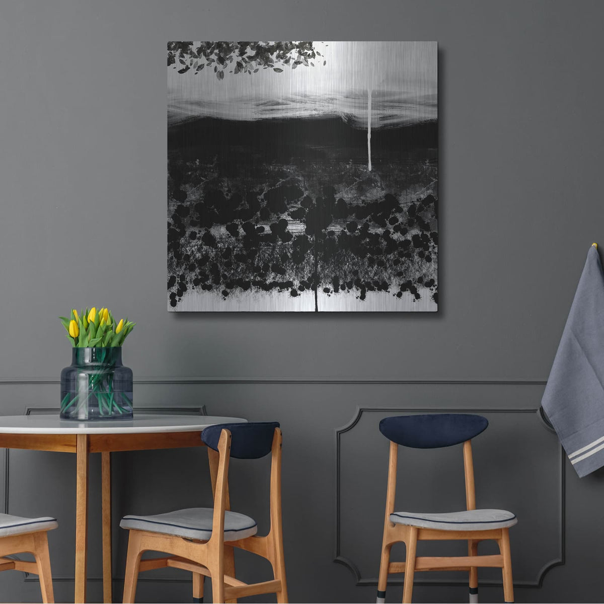 'Lights & Shadows Of A Landscape' by Cesare Bellassai – Metal Wall Art, 36x36 room view