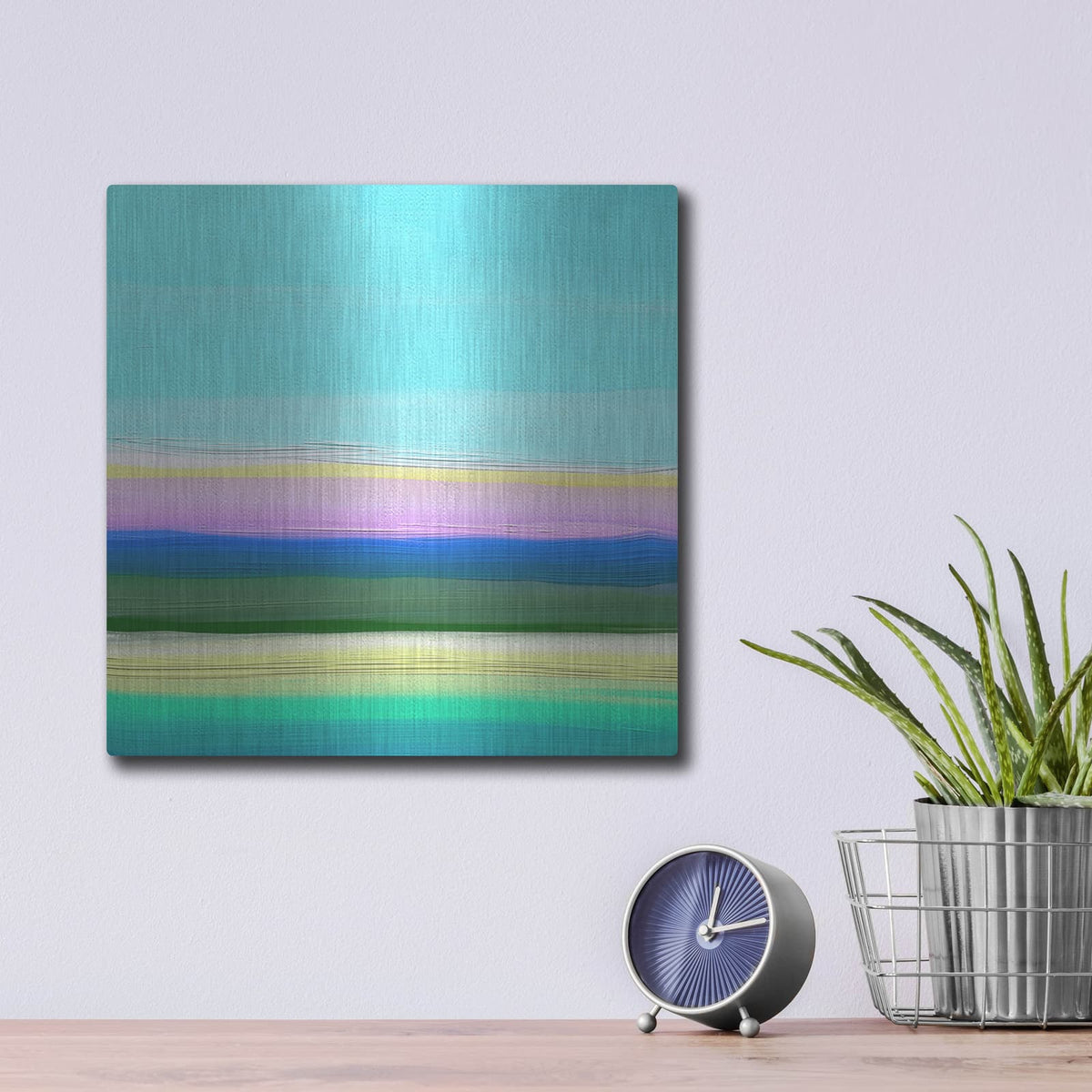 'Ocean Dreams' by Cesare Bellassai – Metal Wall Art, 12x12 room view