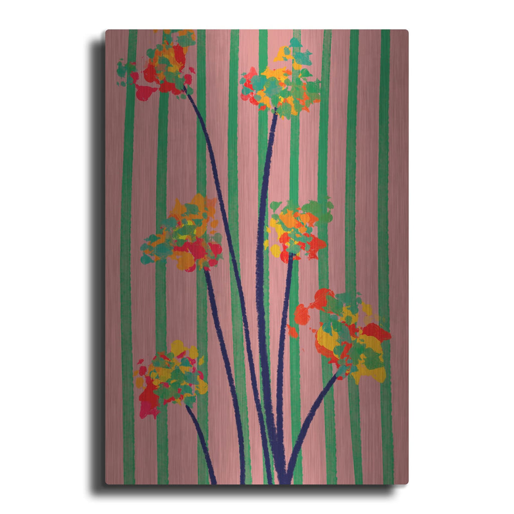 'Oriental Flowers' by Cesare Bellassai – Metal Wall Art
