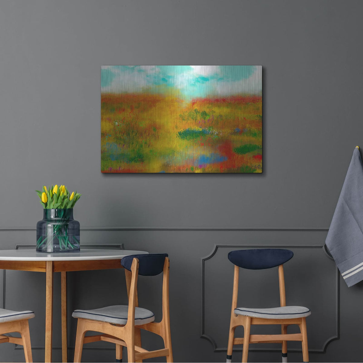 'Poppy Field' by Cesare Bellassai – Metal Wall Art, 36x24 room view