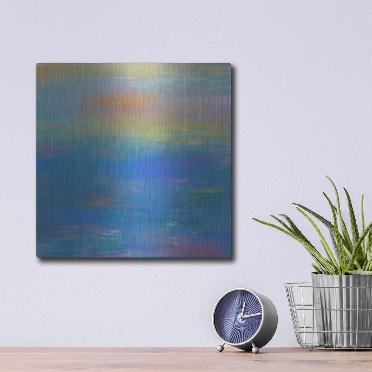 'South Sea' by Cesare Bellassai – Metal Wall Art, 12x12 room view