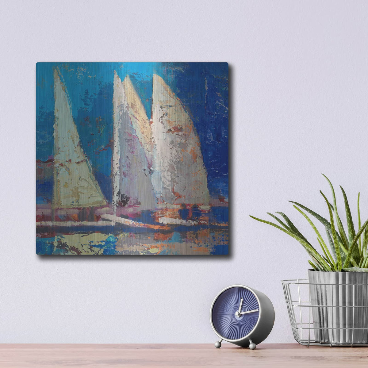 'A Strong Wind' by Beth Forst – Metal Wall Art, 12x12 room view