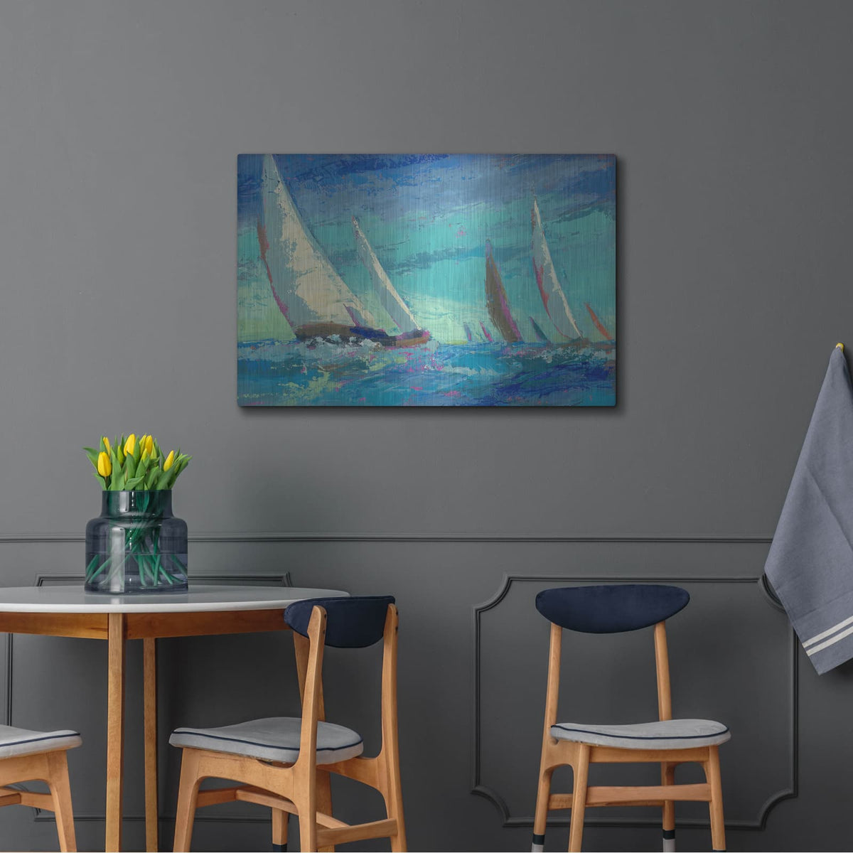 'Regatta' by Beth Forst – Metal Wall Art, 36x24 room view