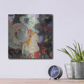 'Rose Bloom' by Beth Forst – Metal Wall Art, 12x12 room view